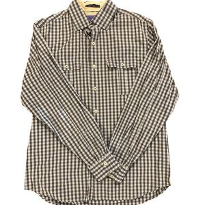 Tommy Bahama‎ Black and White Plaid Shirt